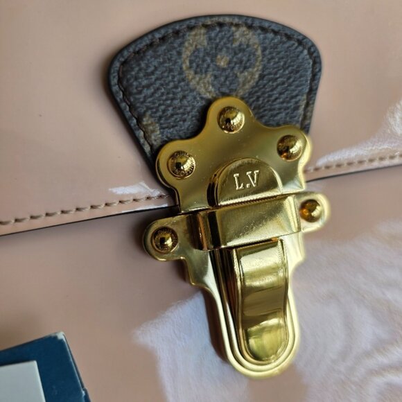 Louis Vuitton Cherrywood Vernis Leather Monogram Leather Handbag MM - Picture 10 of 16